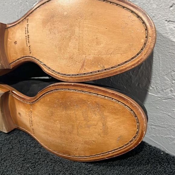 🔥🔥 TO BOOT NEW YORK Adam Dereck Black Suede Penny Loafers Italy Sz 9 - PERFECT - Picture 12 of 12